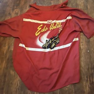 ECKŌ world short sleeve button down VINTAGE